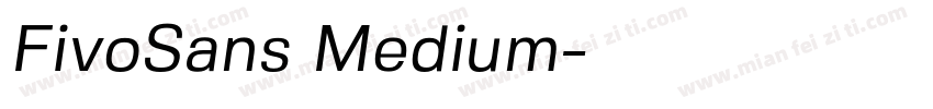FivoSans Medium字体转换